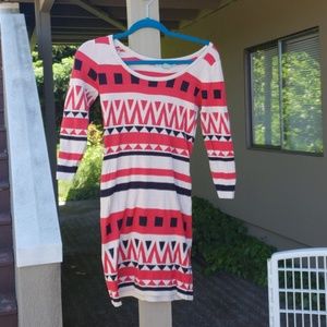 Aztec style sweaterdress